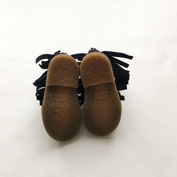 Zara navy blue fringe ankle boots EUC size 20(5) - Picture 6 of 6